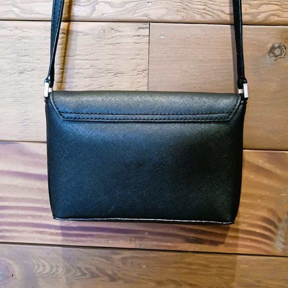 Trendy Kate Spade Black Saffiano Leather Turn-lock Crossbody Adjustable strap - Picture 5 of 13
